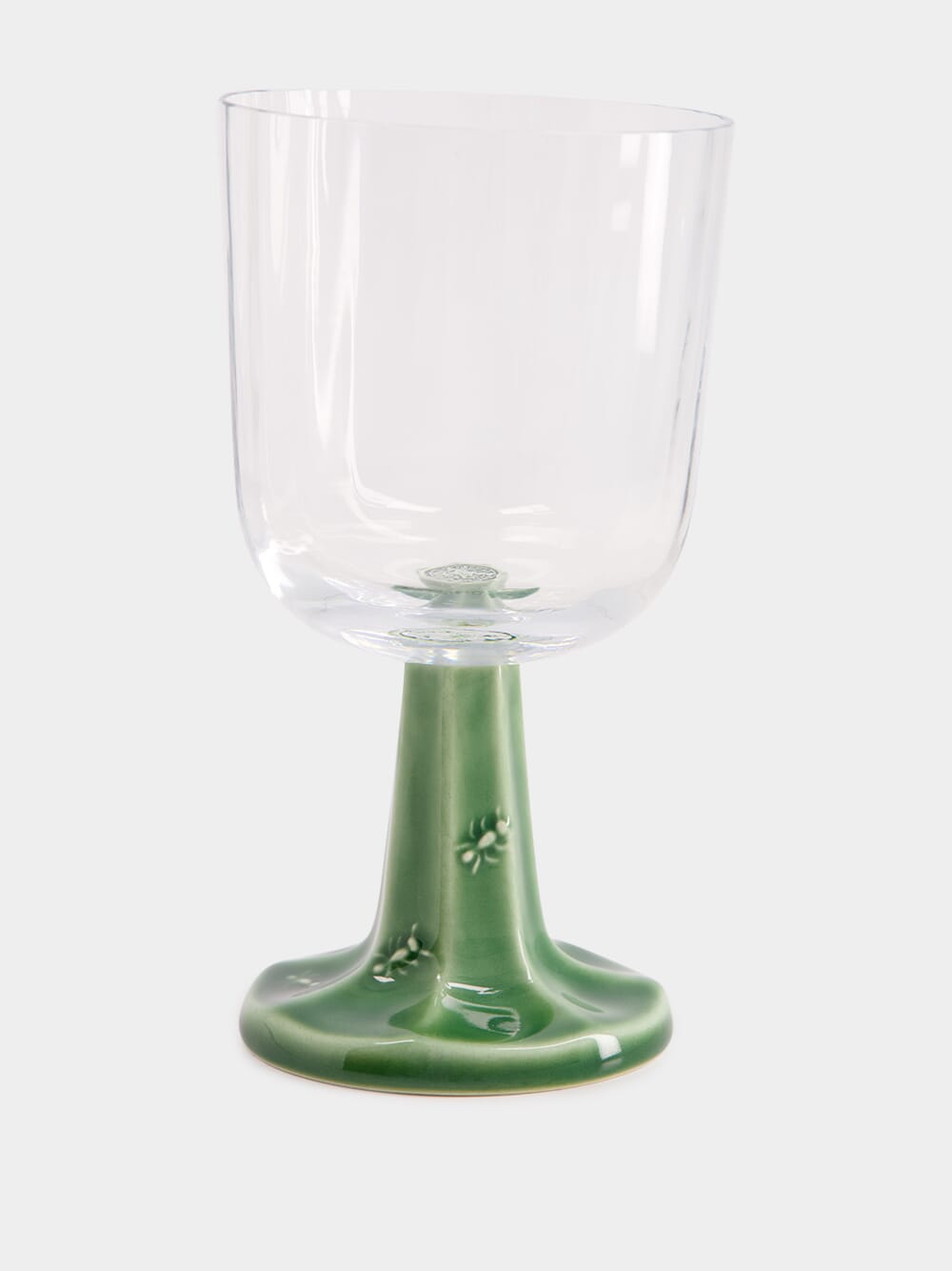 Glass Goblet in Green