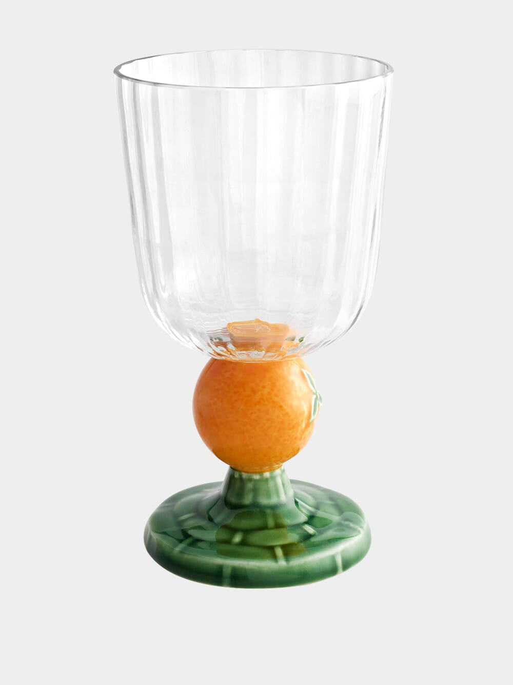 Glass Goblet with Orange