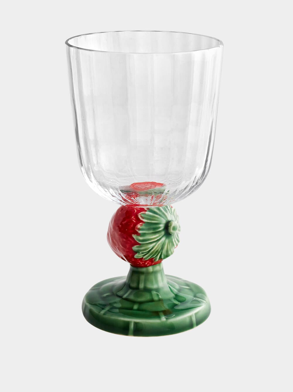 Glass Goblet with Strawberry