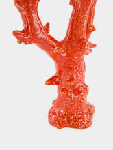 Bordallo Pinheiro Coral Ceramic Candelabrum