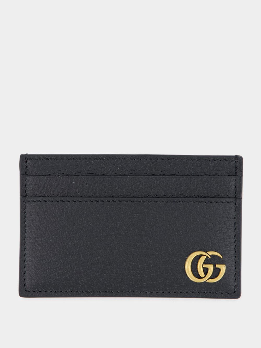 Black GG Marmont Slim Leather Card Case