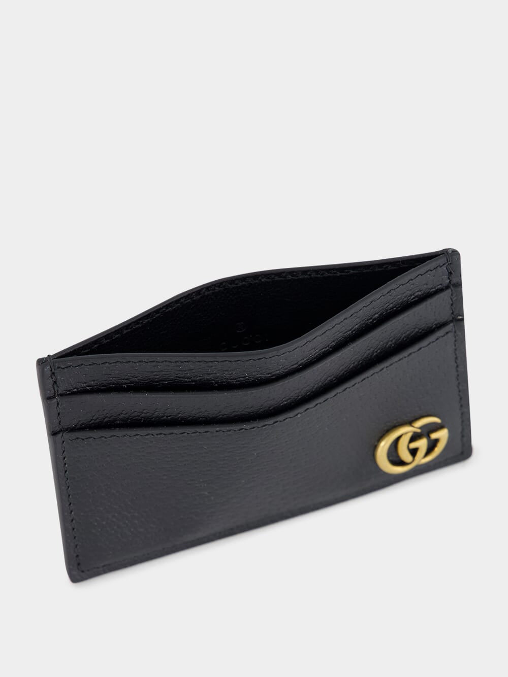 Black GG Marmont Slim Leather Card Case