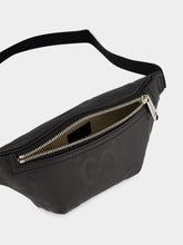 Gucci Black Leather GG Jumbo Belt Bag