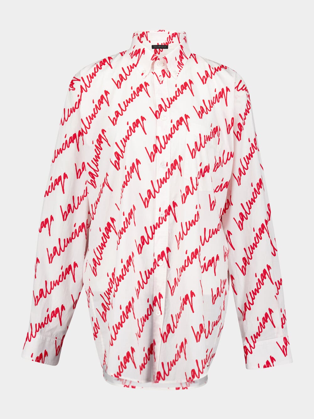 Scribble Oversized Cotton Shirt