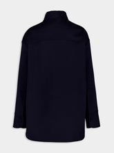 Stella McCartney Ink Blue Wool Overshirt