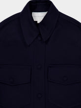 Stella McCartney Ink Blue Wool Overshirt