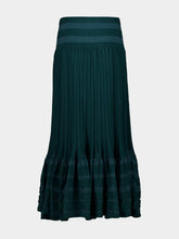 Zimmermann Teal Rebellion Gathered Midi Skirt