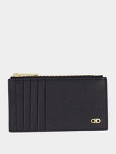 Ferragamo Micro Gancio Black Card Holder