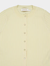 Zimmermann Butter Yellow Ribbed Knit Cardigan