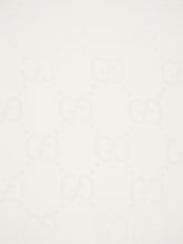 Gucci White GG Jacquard Silk Wool Shawl