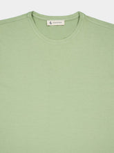 Piacenza 1733 Light Green Cotton Crew Neck T-Shirt