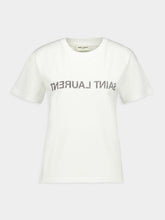 Saint Laurent Reverse Logo White T-Shirt