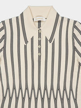 Zimmermann Cream Rebellion Striped Polo