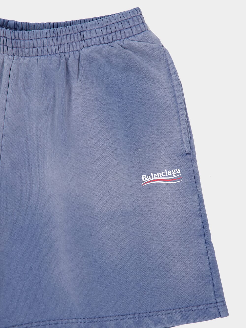 Faded Blue Political Campaign Sweat Shorts