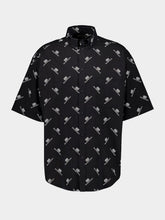 Balenciaga All-Over Logo Print Shirt