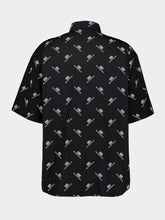 Balenciaga All-Over Logo Print Shirt