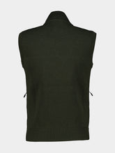Canada Goose Moss Khaki HyBridge Knit Vest Black Disc