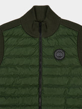 Canada Goose Moss Khaki HyBridge Knit Vest Black Disc