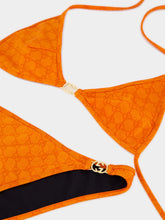 Gucci Orange GG Stretch Jersey Bikini