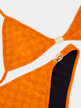 Gucci Orange GG Stretch Jersey Bikini