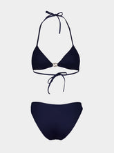 Gucci Navy Blue GG Stretch Jersey Bikini