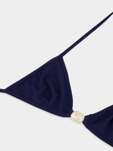 Gucci Navy Blue GG Stretch Jersey Bikini