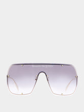 Alexander McQueen Logo Printed Oversized Sunglasses