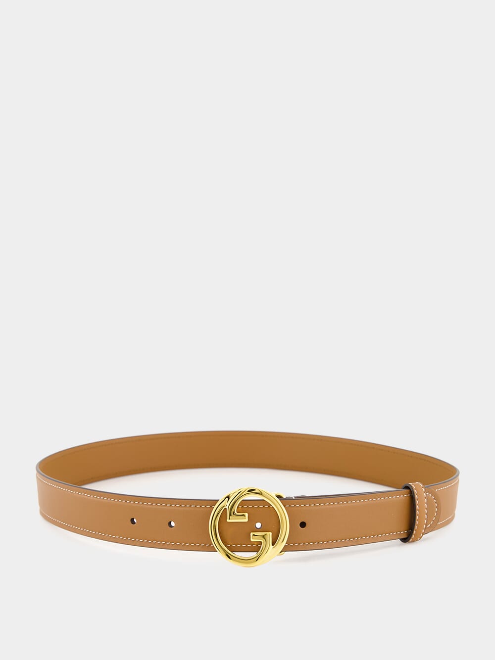 Camel Blondie Leather Belt