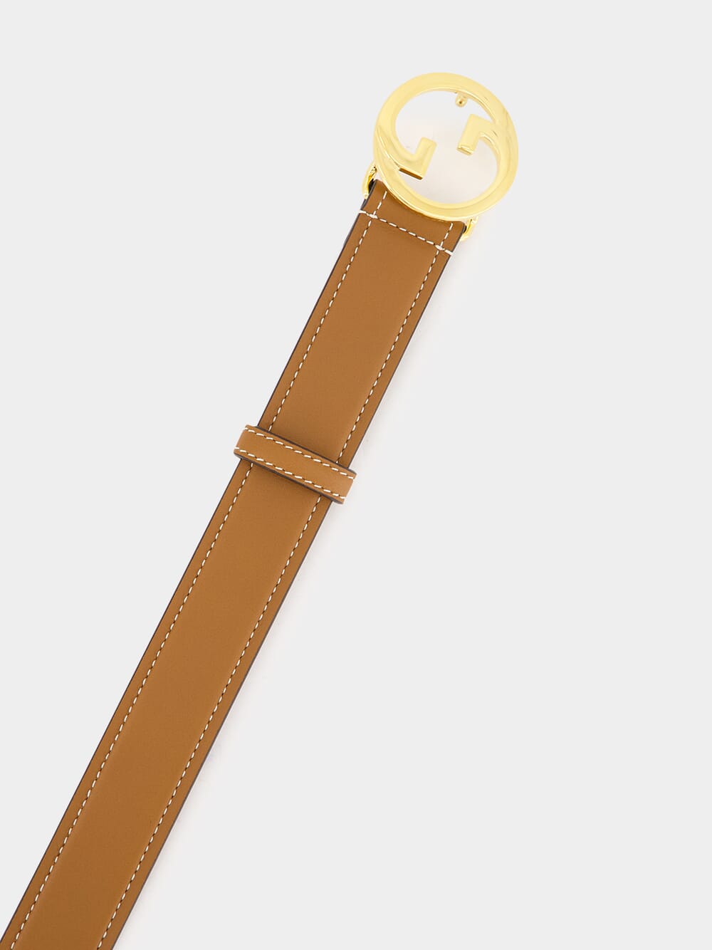 Camel Blondie Leather Belt