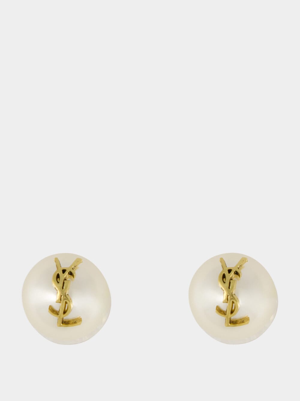 Cassandre Pearl Earrings in Gold and Cream