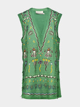 Alémais Green Sun Dancer Mini Dress