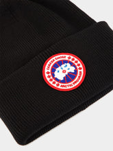 Canada Goose Black Arctic Disc Wool Beanie