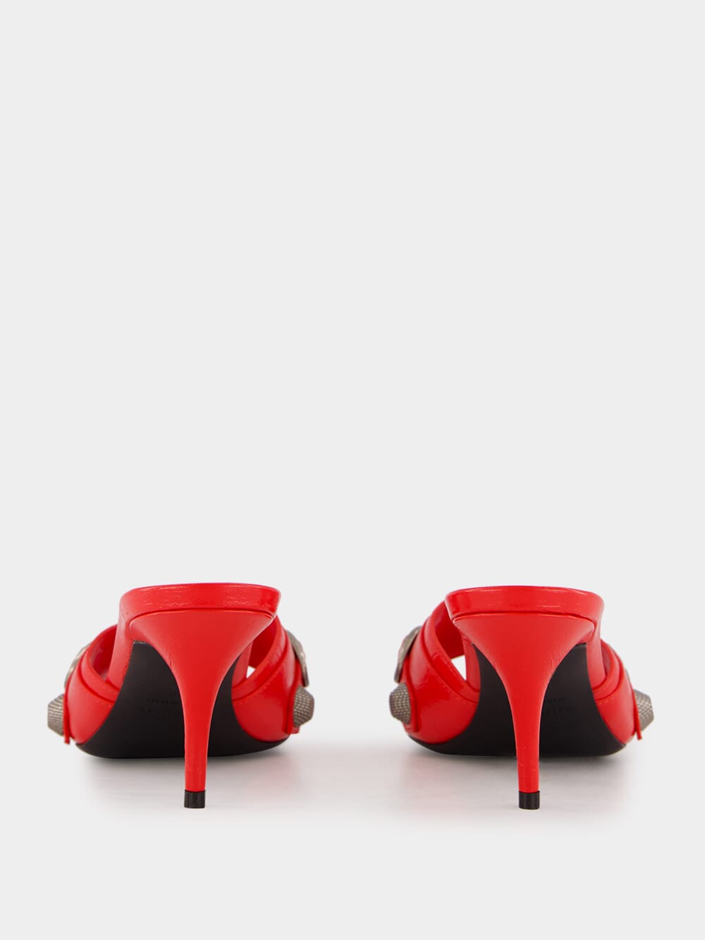 Red Cagole Arena Leather Mules