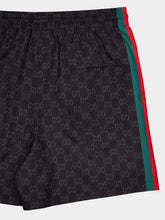 Gucci Black GG Jacquard Swim Shorts
