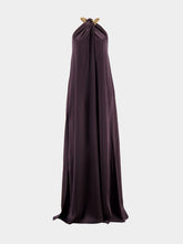 Stella McCartney Chain Halterneck Satin Maxi Dress