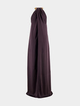Stella McCartney Chain Halterneck Satin Maxi Dress