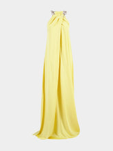 Stella McCartney Chamomile Crystal Chain Halterneck Dress