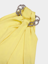 Stella McCartney Chamomile Crystal Chain Halterneck Dress