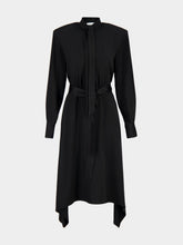 Stella McCartney Black Tie-Neck Midi Dress