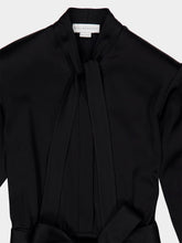 Stella McCartney Black Tie-Neck Midi Dress