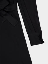 Stella McCartney Black Tie-Neck Midi Dress