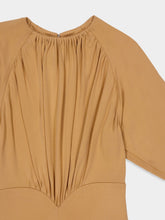 Stella McCartney Peach Maxi Viscose Crepe Dress