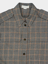 Stella McCartney Grey Melange Utility Wool Shirt Mini Dress