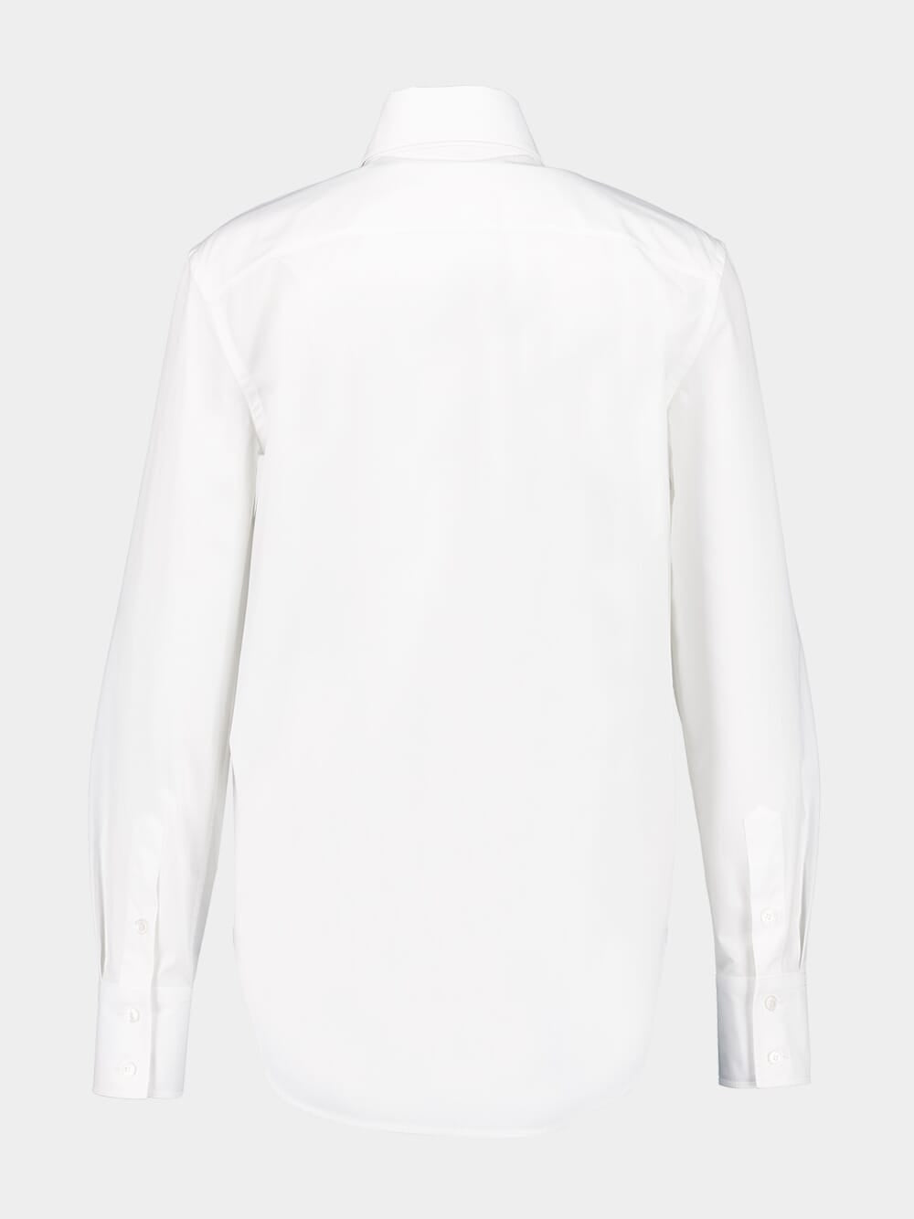 Optic White Cotton Poplin Shirt