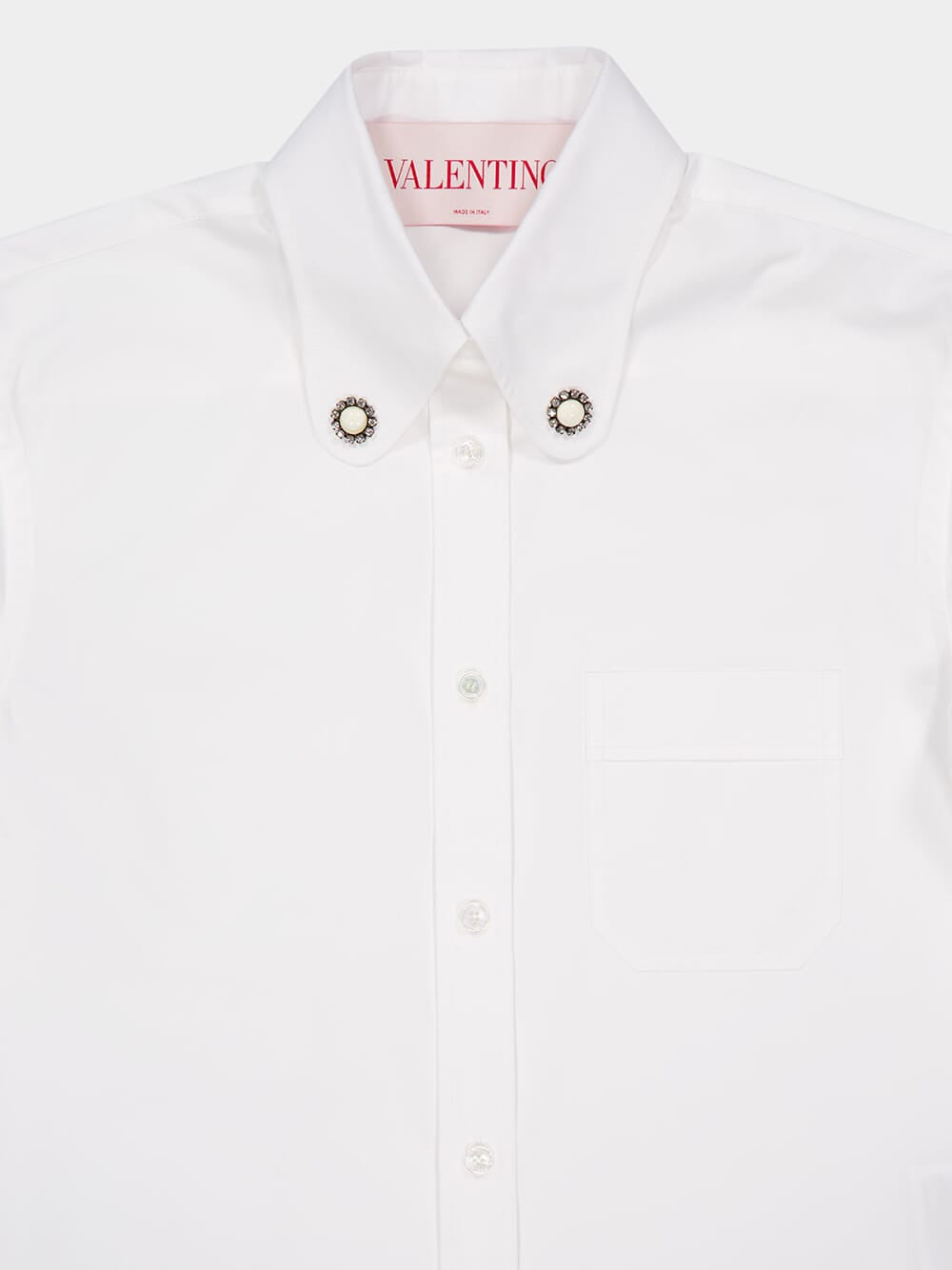 Optic White Cotton Poplin Shirt