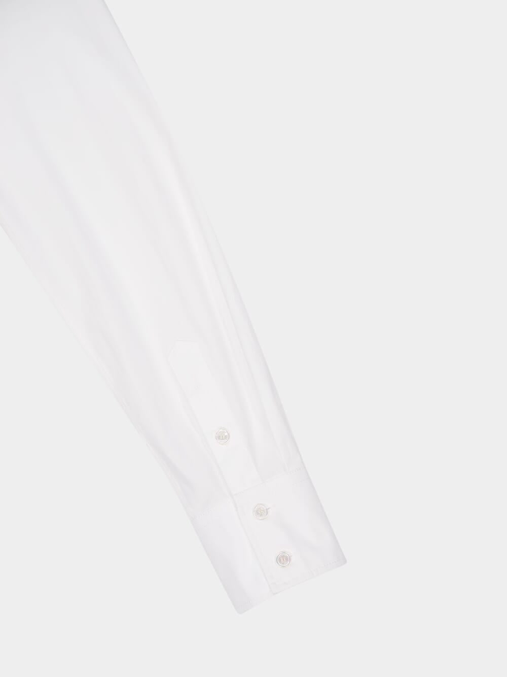 Optic White Cotton Poplin Shirt