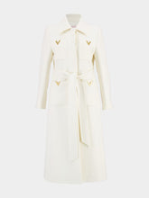 Valentino Garavani Ivory Drill Double Coat