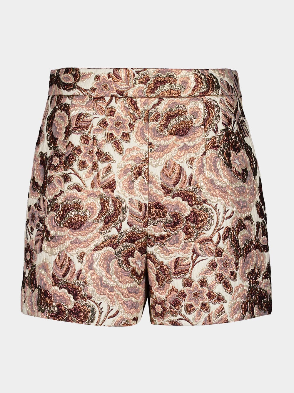 Rose Lurex Matelassé Shorts