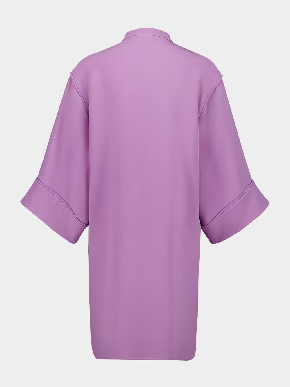 Lilac Mini Dress V-Neck Cady Couture Silk