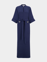 Valentino Garavani Indigo Cady Couture Silk Maxi Gown